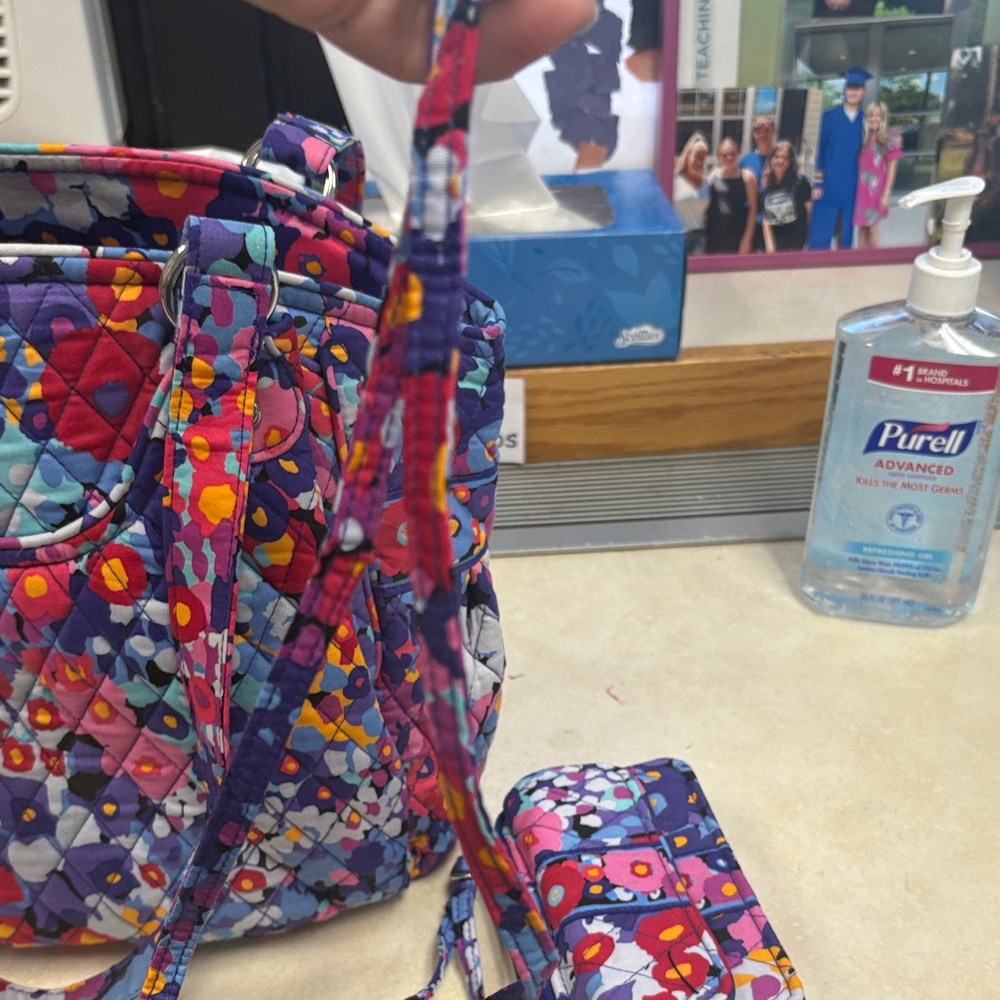 Vera Bradley Colorful Patchwork Tote & wallet - Picture 8 of 12